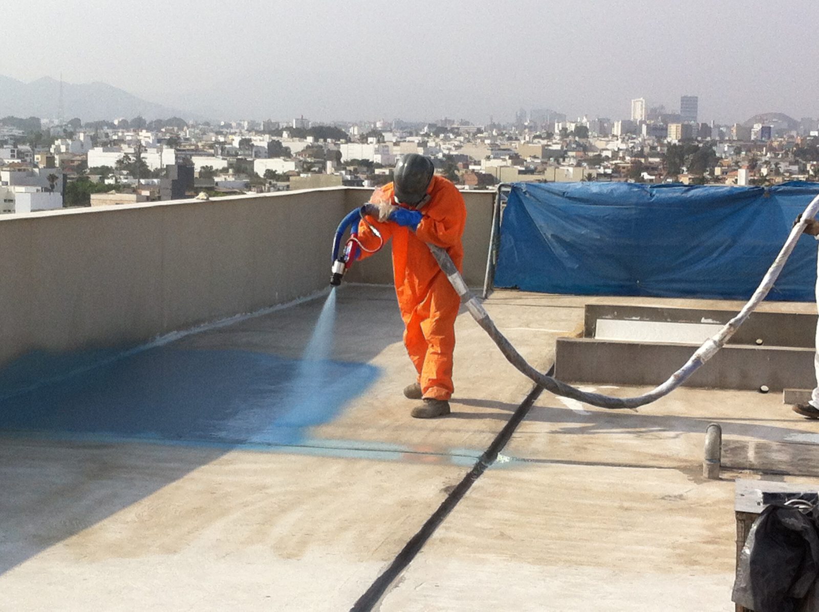 Metal roof coating — Roof banner