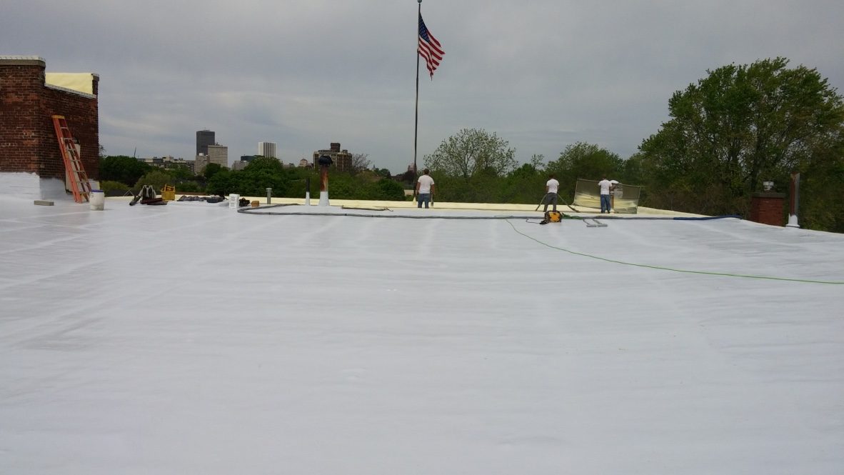 Metal roof coating — Roof flag